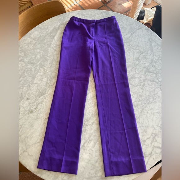 Versace Vibrant Purple Straight Leg Pants